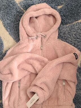 Calvin Klein Pink Plush Sherpa Hoodie